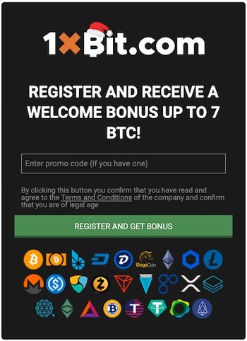 1xBit Registration Welcome Offer