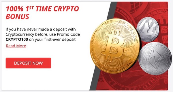 BetOnline Crypto Welcome Bonus 100% Deposit Match