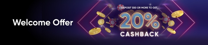 Bitcoin.com Games Welcome Offer 20% Cashback