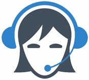 Call Center Girl Clipart